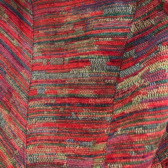 Coldwater Creek Red Multicolor Lined Blazer Size Medium - Picture 5 of 9
